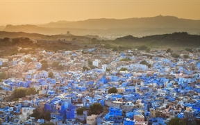 焦特布尔蓝色之城，印度 