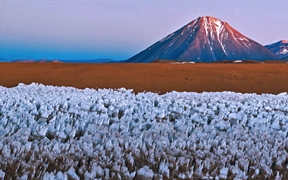 在智利与玻利维亚边界的雷勘克博火山 