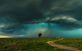 美国科罗拉多州 ，拉马尔附近的风暴