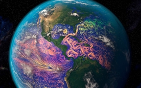 卫星图像展现出的美洲海洋流 