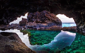 西班牙加那利群岛 ，耶罗岛上的洞穴