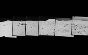 1971年阿波罗15号执行任务时的合成照片 