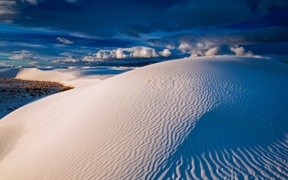新墨西哥 ，白沙国家公园中的石膏沙丘