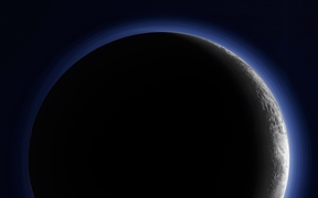 美国宇航局新视野星际探测器拍摄的冥王星新月 