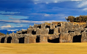 秘鲁 ，库斯科附近萨克塞华曼的印加要塞