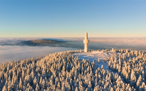 鸟瞰施内贝格山脉-奥克森峰，德国 
