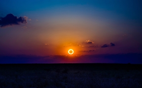 2012年5月20日新墨西哥上空的日环食 