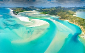 白天堂海滩，圣灵群岛，昆士兰州，澳大利亚 
