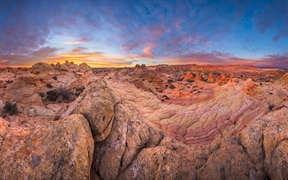 砂岩岩层，红悬崖国家保护区，亚利桑那州，美国 