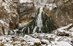 戈林格瀑布，泰嫩高，萨尔茨堡，奥地利 